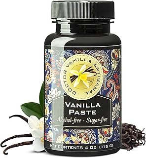 Natural Vanilla Alcohol‑Free Paste, 4 fl oz - Madagascar Bourbon vanilla, 100% natural, GMO‑free, gluten‑free, vegan, paleo, keto, kosher, and halal