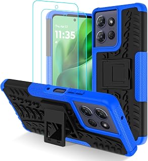 Case for Moto G Power 5G 2025/2026 with 2*Screen Protector, Blue