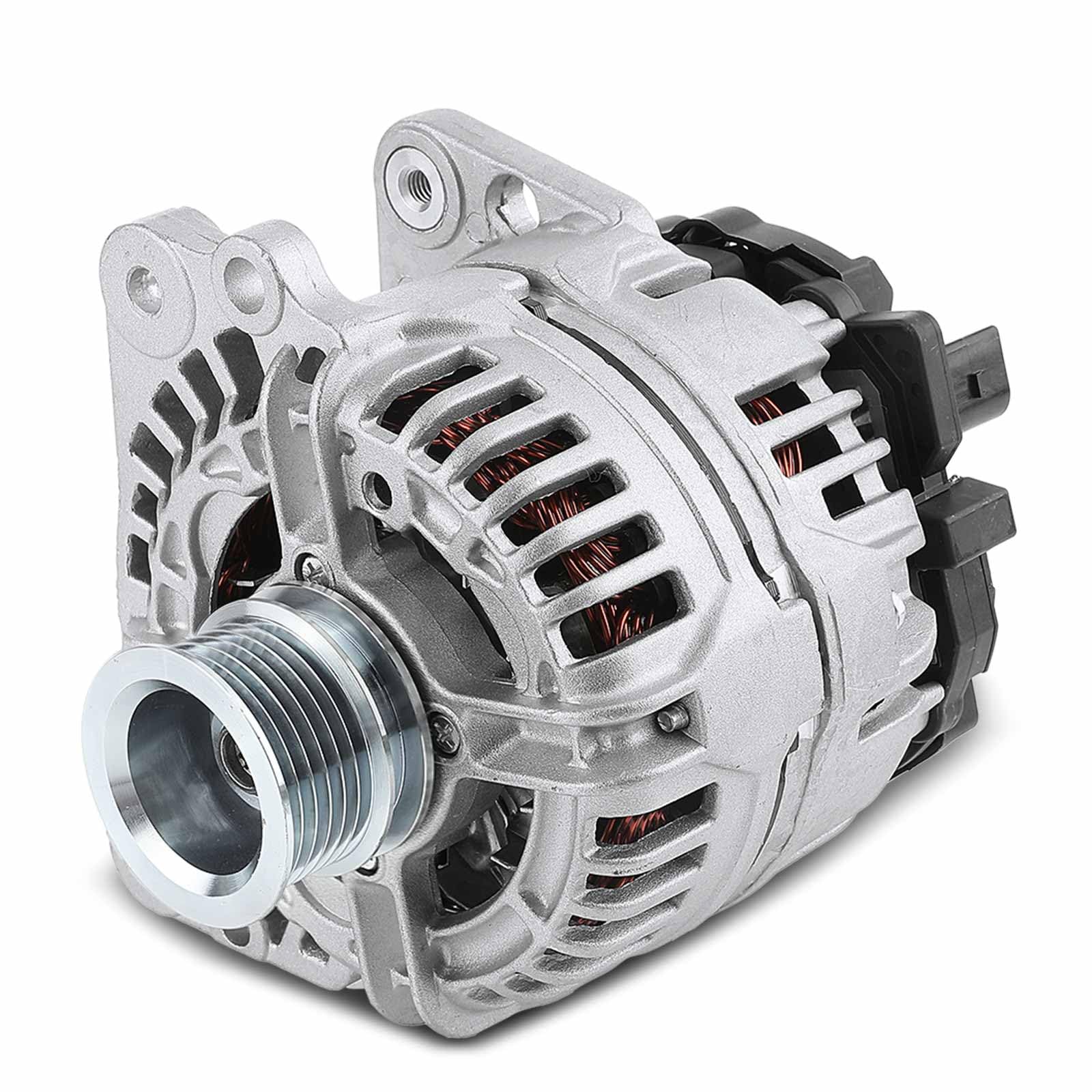Frankberg Lichtmaschine Generator 90A Kompatibel mit A.l.h.a.m.b.r.a 7V8 7V9 2.0L 1999-2000 Cordoba 6L2 1.4L 1.6L 2002-2009 Polo 6N2 1.0L-1.6L 1999-2001 Replace# 037903025M