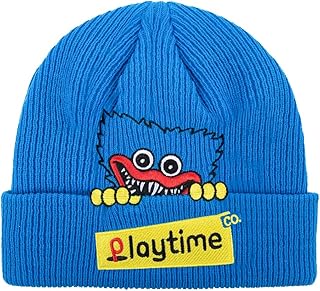 Poppy Playtime - Peeking Huggy Wuggy Beanie (Knit Beanie w/Embroidery) Blue