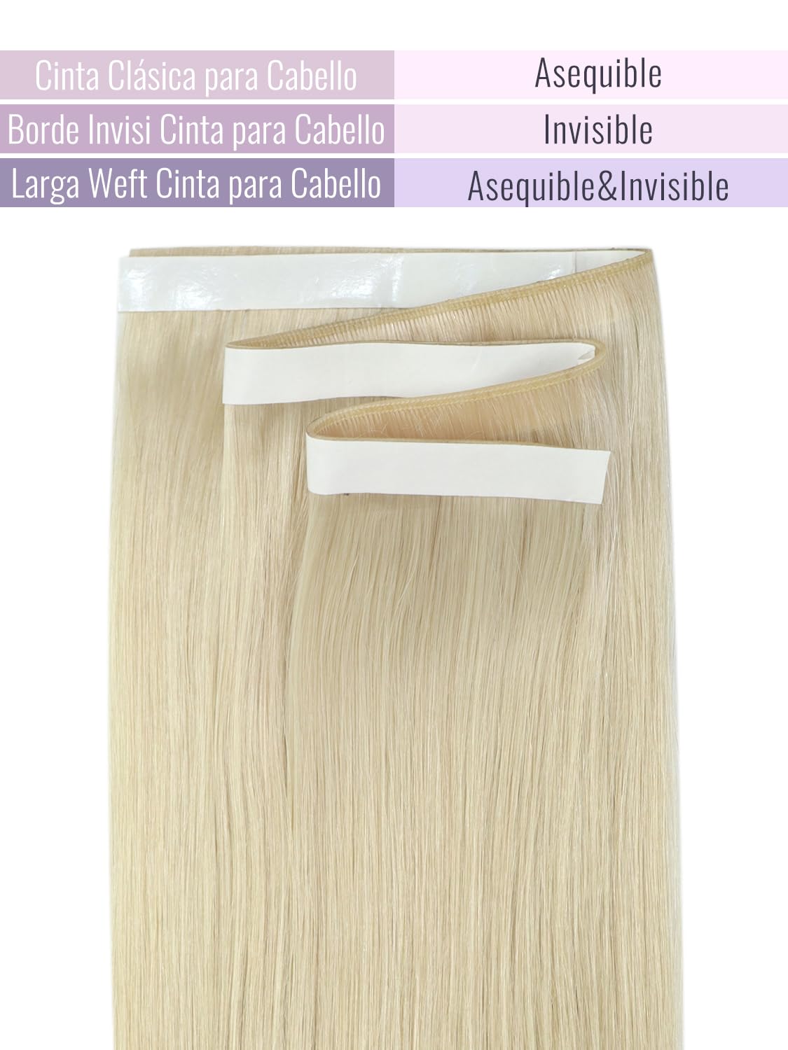 Fshine Extensiones Adhesivas Pelo Natural Extensiones de Cabello 14 Pulgadas 35CM 50g Rubio Dorado Highlight Rubio Claro 20PCS Cabello Humano Color 16P22 Color 16P22 — view 26