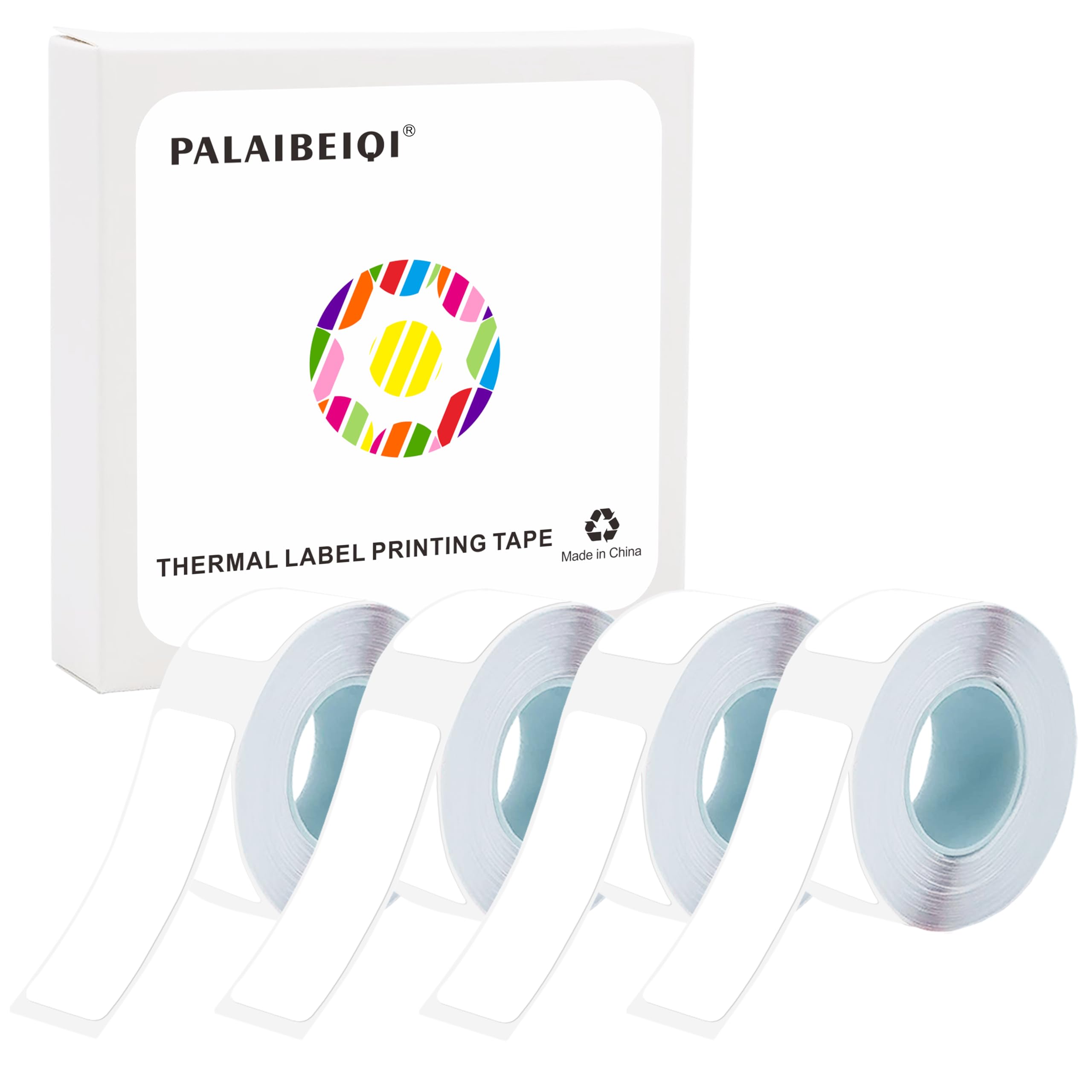 Cinta térmica de etiquetas de 0.55 x 1.57 pulgadas, 4 rollos, 640 unidades, impermeable, a prueba de aceite, etiquetas térmicas ad