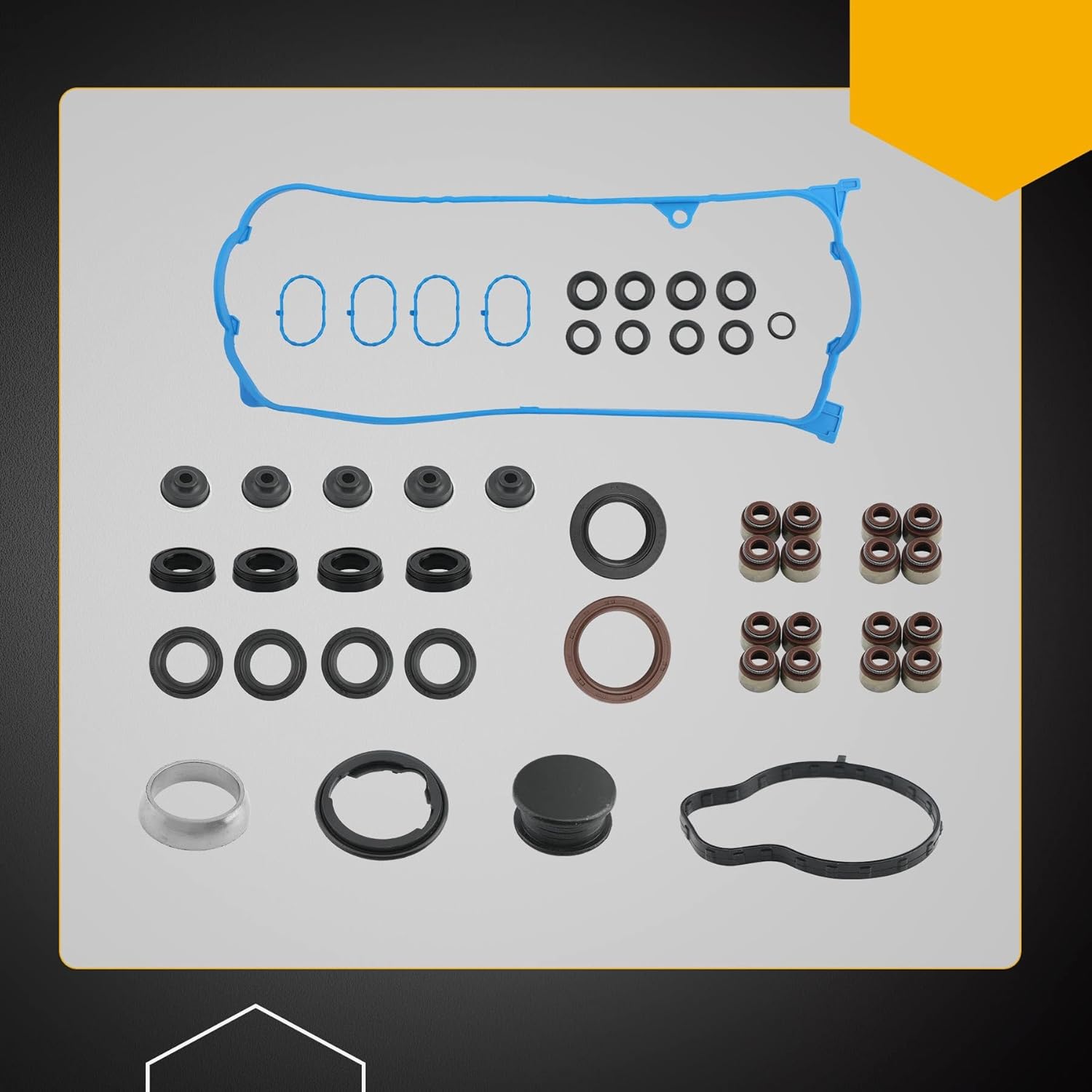 HS26236PT-2 Cylinder Head Gasket Set with Bolts for 1.7L D17A1 L4 Engine, Compatible with 2001-2005 Honda Civic LX DX, Replace# HS26236PT HBHO034