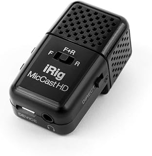 IK Multimedia iRig Mic Cast HD | Dual-sided digital voice microphone for iPhone, iPad and Android