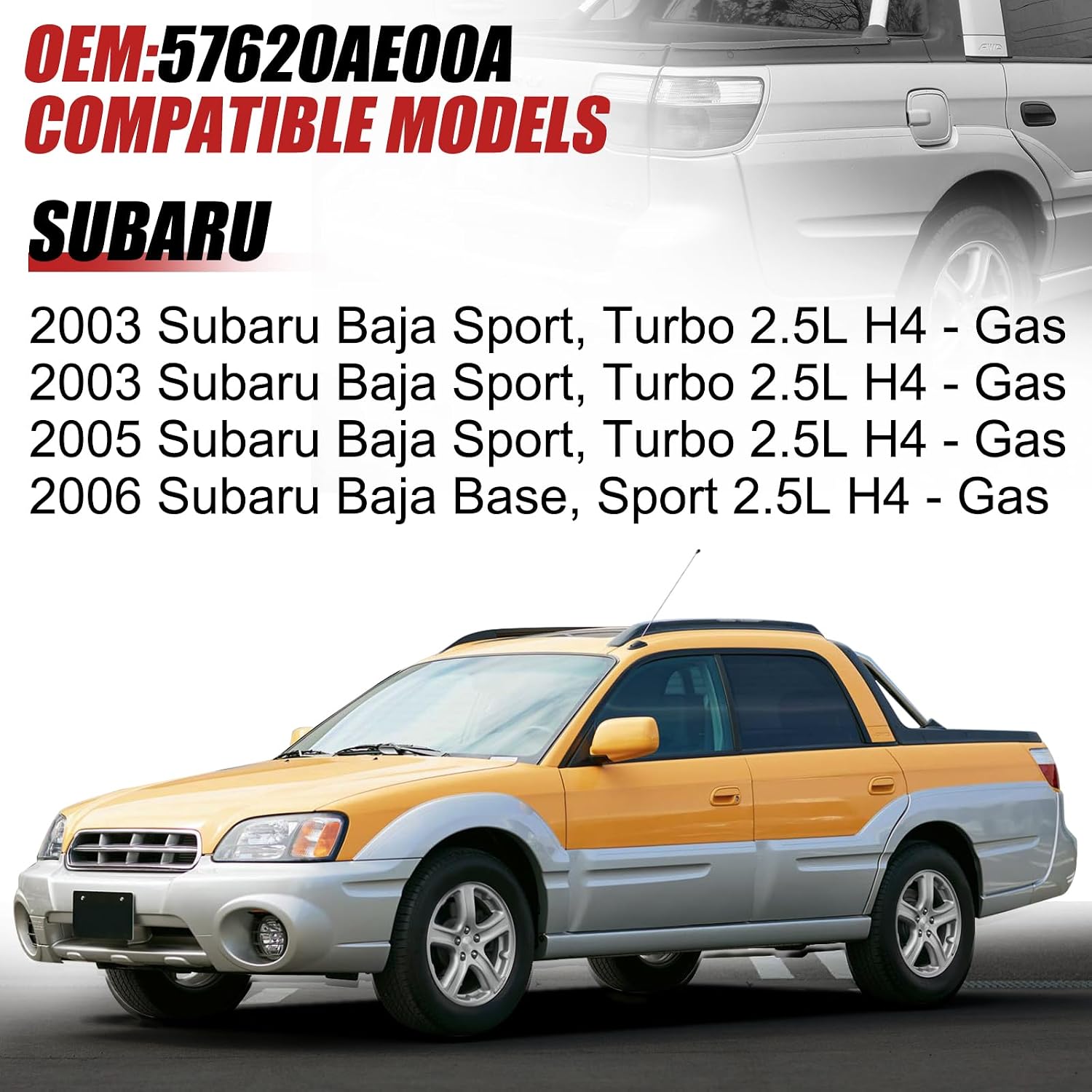 Fuel Filler Panel Cover Door Flap 57620AE00A Compatible with 2003-2006 Subaru Baja Fuel Door Cover Gas Fuel Filler Tank Door Cover