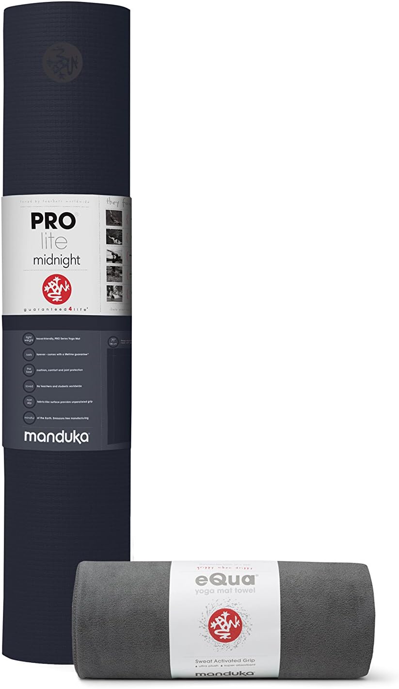 Manduka PRO Yoga Mat & eQua Yoga Towel Set