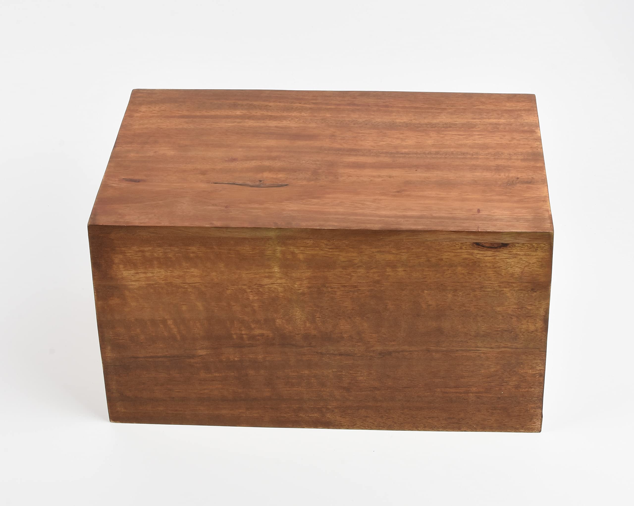 Urnswithlove Brown Large Adult Cremation Ashes Hardwood Casket Urn Solid Wood Funeral Memorial Urn For Adult Ashes Sku2031