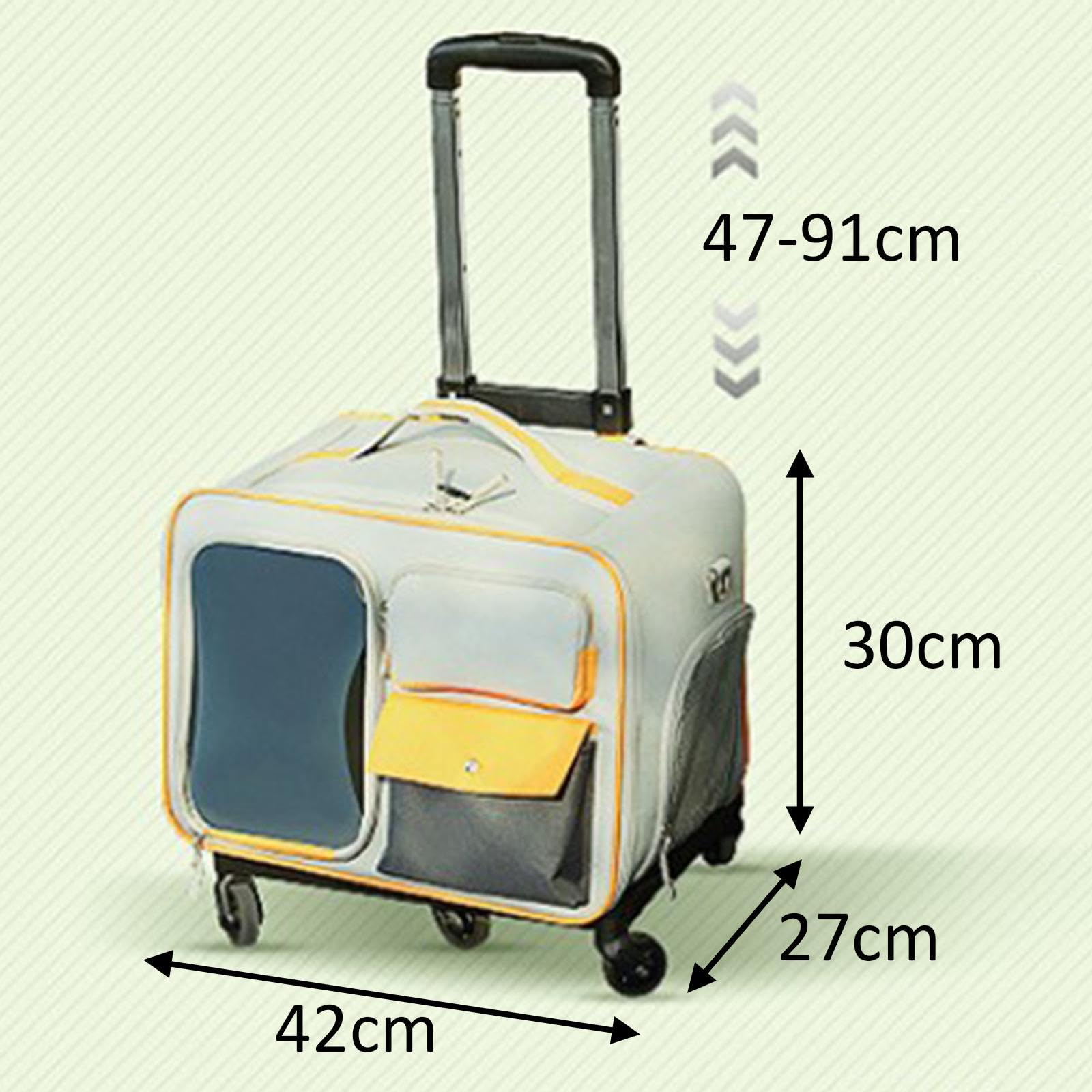 Bolsa de Transporte para Mascotas Transportín para Mascotas Transportín para Gatos con Ruedas Transportín para Gatos Y Perros Pequeños para Viajes Y E