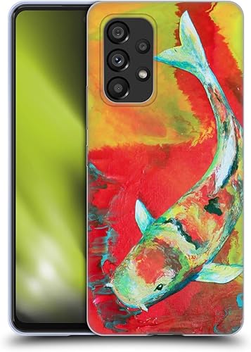 Head Case Designs Officially Licensed Jody Wright Koi Fish Animals Soft Gel Case Compatible with Samsung Galaxy A53 5G (2022)