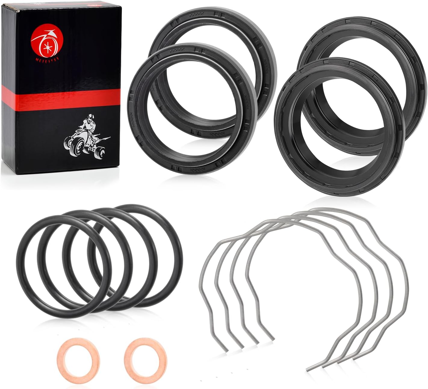 Fork Dust Oil Seals Kit 41x53x8/10.5mm For Yamaha V-Star 650 950 1100 1300 XVS650 XVS950 XVS1100 XVS1300 MT07 FZ07 XSR 700
