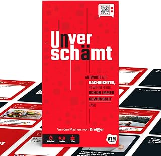 Dreister UNVERSCHÄMT Gesellschaftsspiele für Erwachsene - Designed in Deutschland - Kartenspiel mit 480 Karten - Lustige Spiele für Erwachsene - Geschenkidee für Weihnachten und Silvester