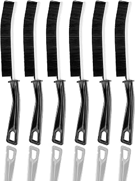 6 PCS Hard Bristle Crevice Cleaning Brush Multifunctional Gap Cleaning Scrub Brush Crevice Cleaner Tool for Home, Kitchen, Bathroom, Window, Vehicle, Toilet Crevice and Grout Cleaning Brush.