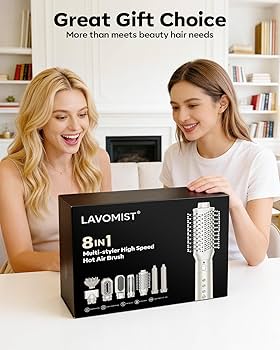Amazon.com : Lavomist 8-in-1 Dual Voltage Hot Air Styler & Hair