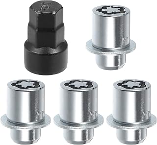 X AUTOHAUX 5pcs Wheel Lock Lug Nuts for Toyota Tacoma Avalon Camry Corolla Mirai Prius Sienna Highlander CHR for Lexus ES is GS 00276-00900 M12 x 1.5 Wheel Flat Seat Lug Lock Nuts Anti Theft