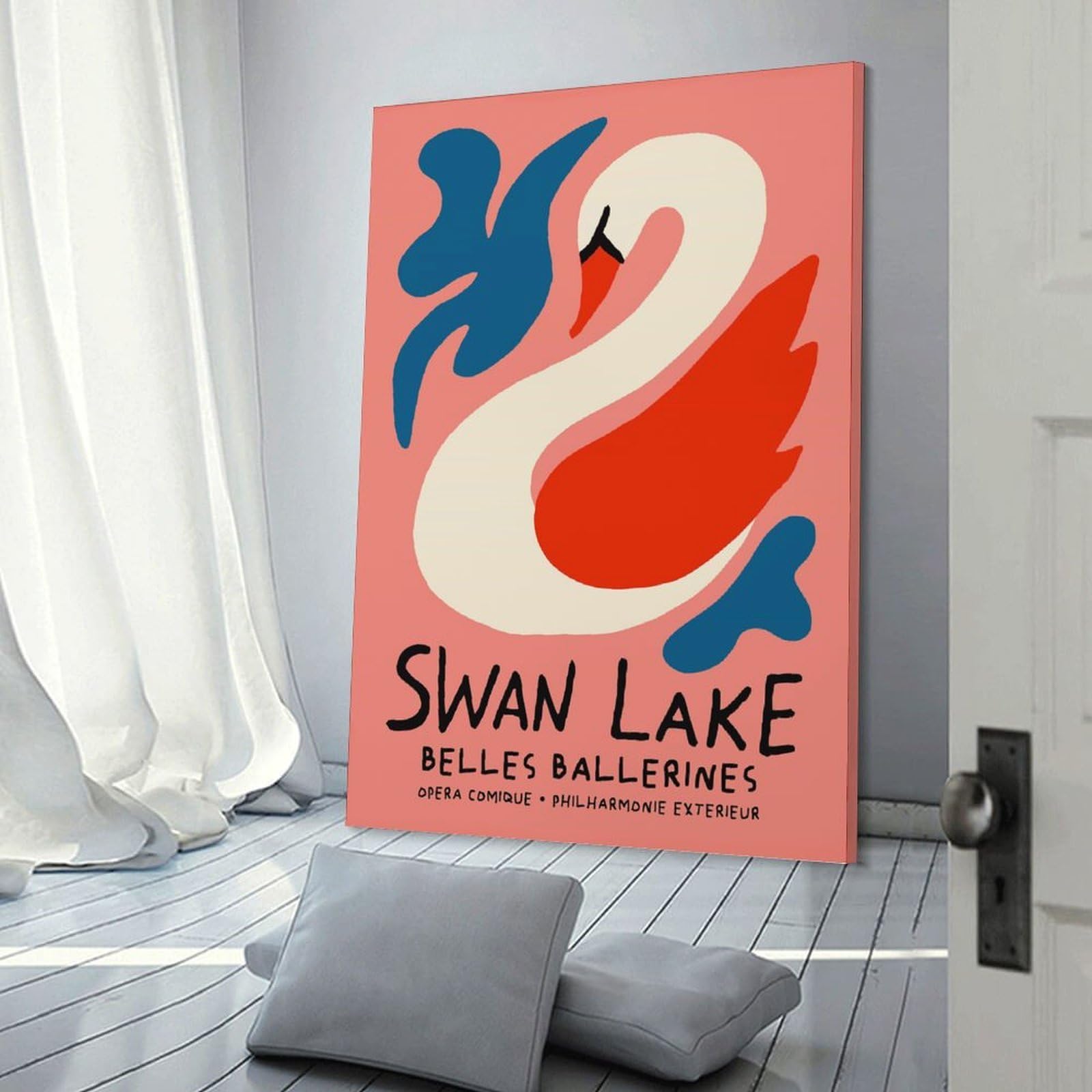Swan Lake Ballet Wall Picture Print 24x36inch(60x90cm), for Apartment Walls, Studios Or Work Areas, A Simple Refresh for Blank Walls