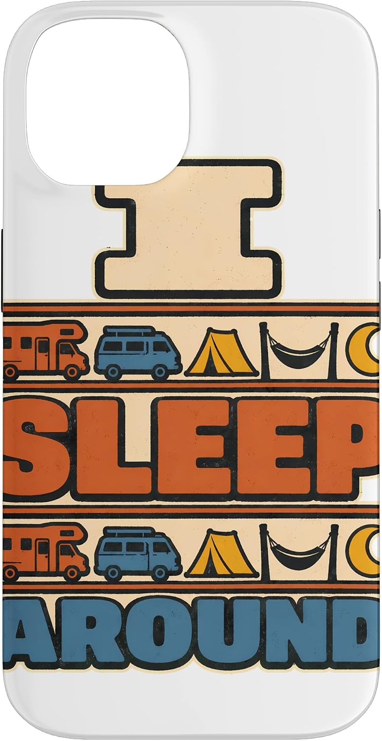 Funny Camper RV Van Life I Sleep Around Case for iPhone 11 image 4