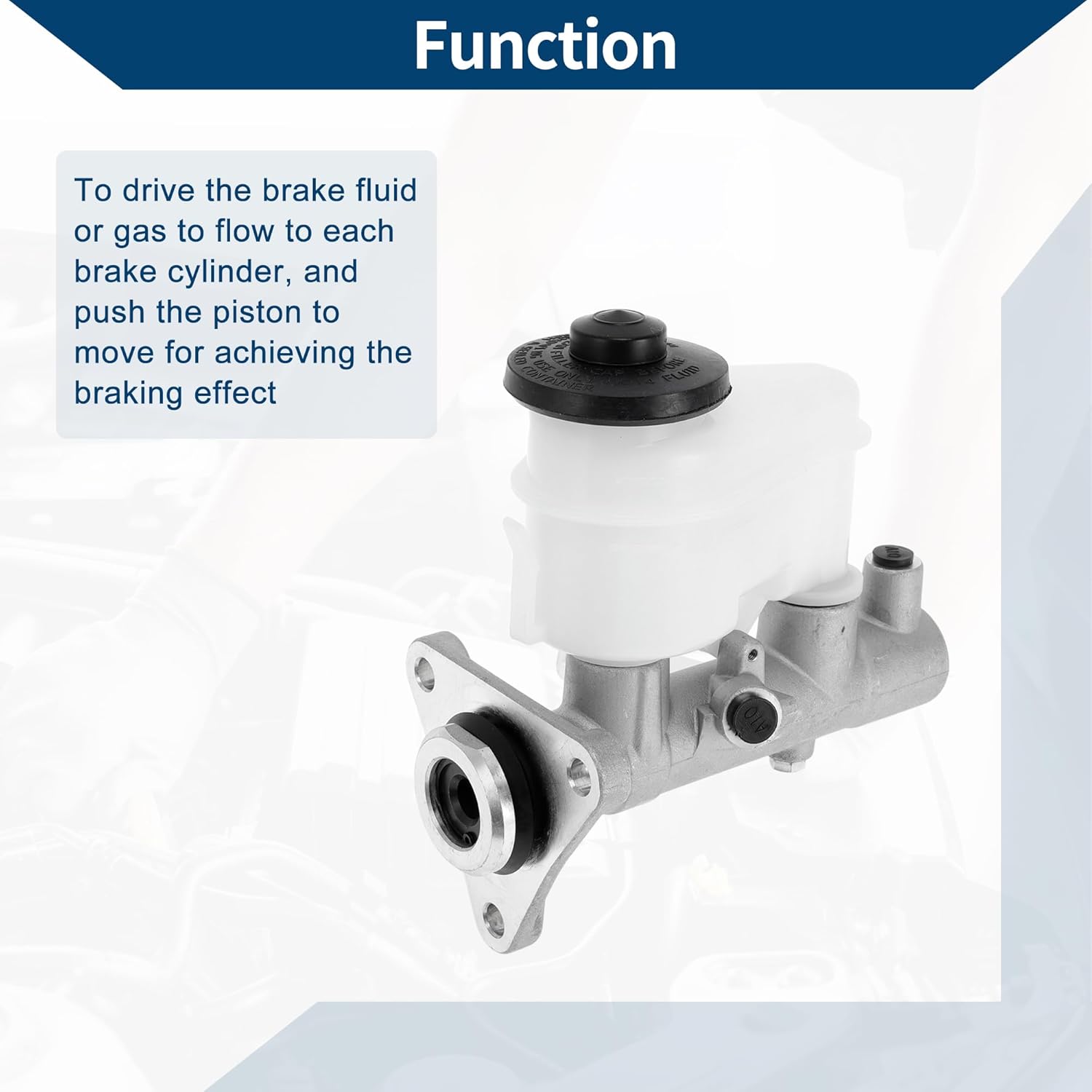 Brake Master Cylinder Reservoir No.M390350/4720112800 for Toyota Corolla 1992-2002 Hydraulic Master Cylinder Aluminum Alloy,Plastic 1 Pc