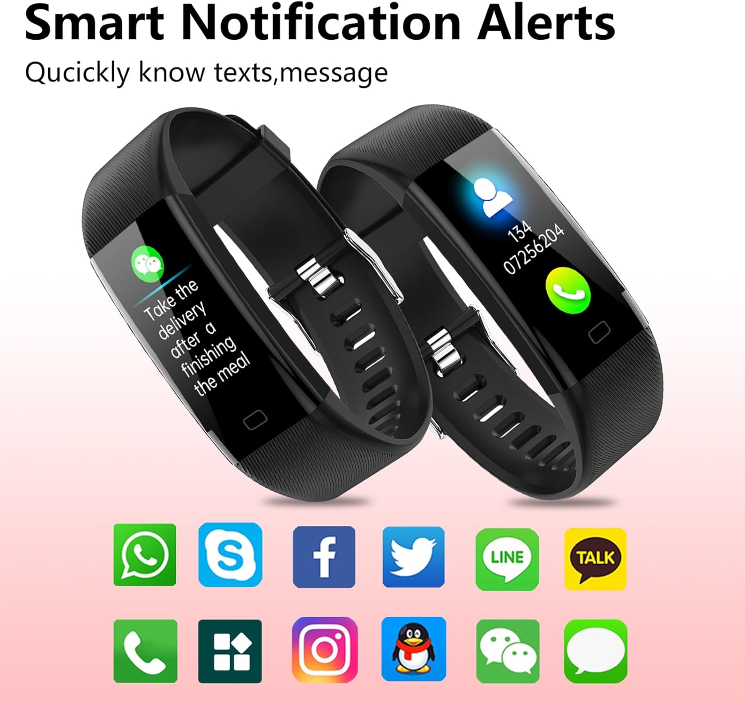 Smart Watch Fitness Trackers for Women Fitness Watch with Multiple Sport Modes Sleep Monitoring Heart Rate Monitor Pedometer Female Health for Android iOS