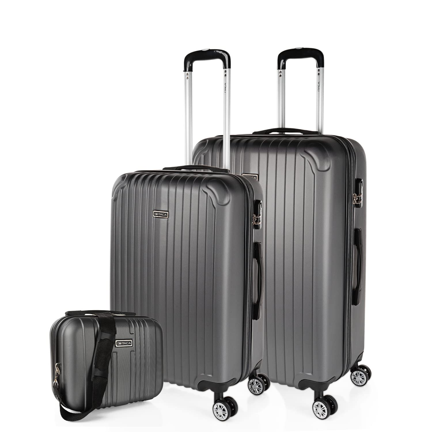 ITACA - Maletas Grandes De Viaje Rígidas Ligeras con 4 Doble Rueda 360° Maleta Grande 23 Kilos Alta Resistencia Extensible Maleta XL Duradera, Mandarina — view 64