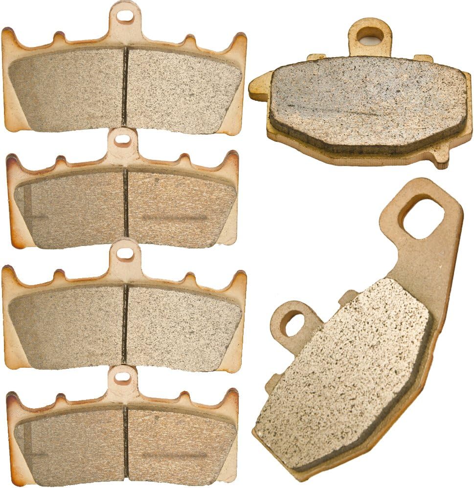 Front and Rear Sintered Brake Pads replacement for Kawasaki ZX 6R ZX 600 1998 1999 2000 2001 2002