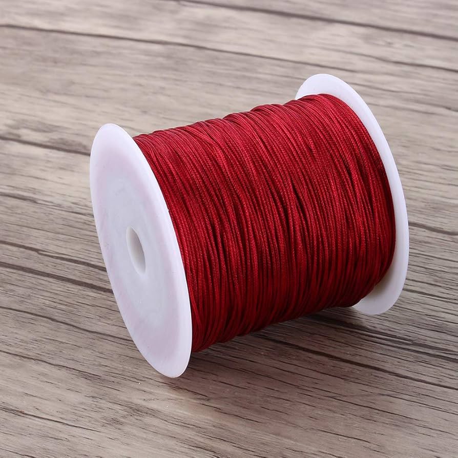100M 0,8mm Nylon kralenkoord wit Chinees knoopkoord Rattail Macramé draad rol voor het maken van sieraden Kumihimo wikkelwerk