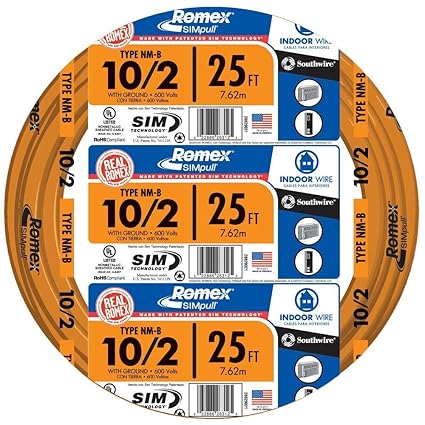 Southwire 28829021 10/2WG NMB Wire 25-Foot