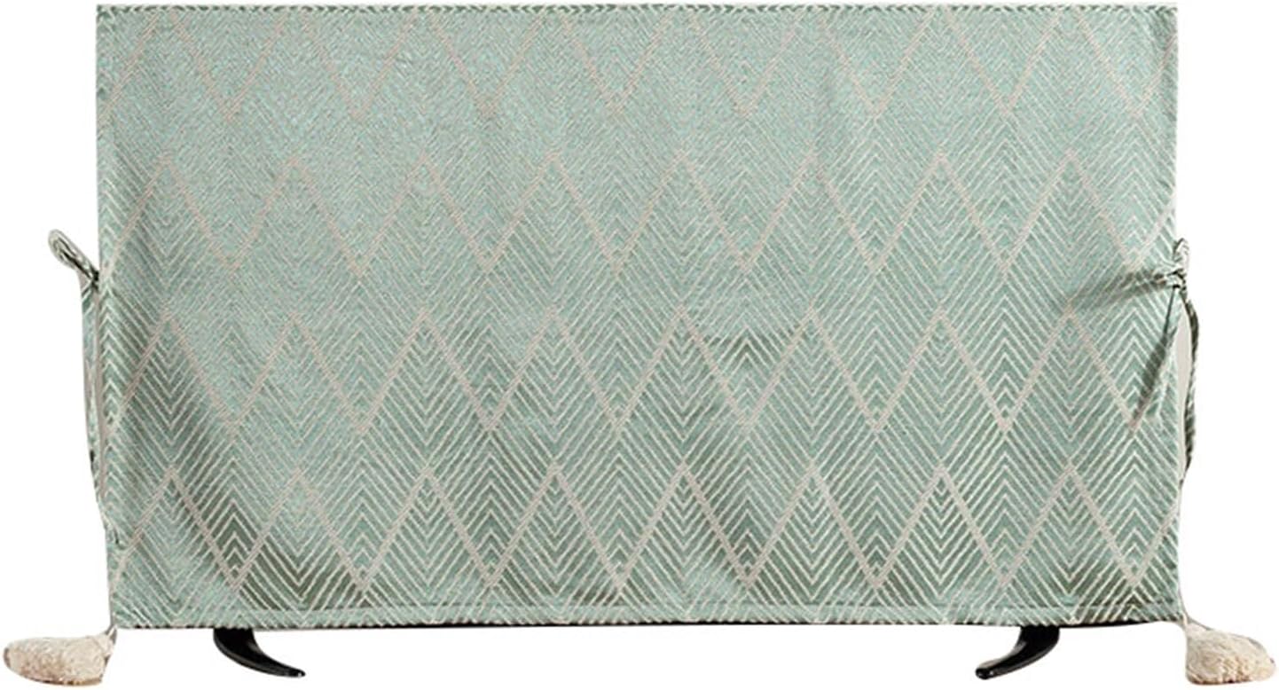 BuniQ SHIJT Tv Cover Protectors Enclosure, Soft LCD Flat Tv Display Protection for Living Room Televisions Case, Various TV Screen Cover(Green,75 inches)