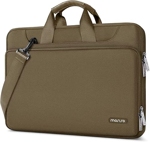 MOSISO - Bolsa de hombro con protección de 360 para MacBook Pro de 16'' 2023-2019 M2 A2780 M1 A2485 ProMax A2141Pro 15 A1398, laptop de 15-15.6'',