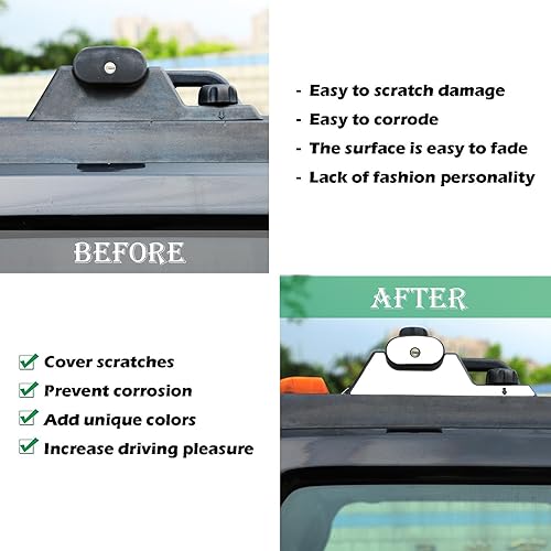 Miniatura 2 de PIUGILH Soporte de techo de acero inoxidable compatible con Hummer H2 2003-2009, adhesivo para soporte de techo de coche