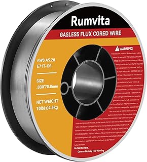 Flux Core Welding Wire .030, E71T-GS 030" -Diameter Flux Core Mig Wire,10-Pound Strong ABS Plastic Spool with Low Splatter Welding Wire