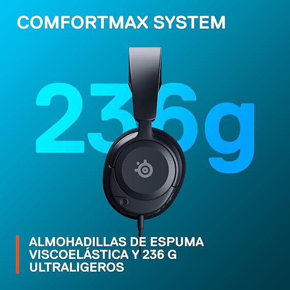 SteelSeries New Arctis Nova 1P Multi-System Gaming wired Headset Hi-Fi Drivers 360 Spatial Audio Comfort Design Durable LightweightNoise-Cancelling Mic PS5/PS4, PC, Xbox, Switch - Black
