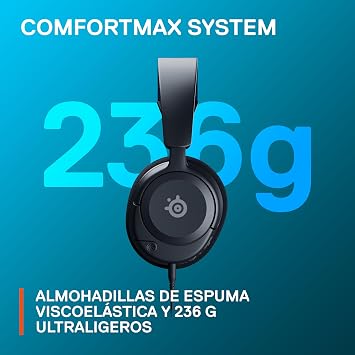 SteelSeries New Arctis Nova 1P Multi-System Gaming wired Headset Hi-Fi Drivers 360 Spatial Audio Comfort Design Durable LightweightNoise-Cancelling Mic PS5/PS4, PC, Xbox, Switch - Black