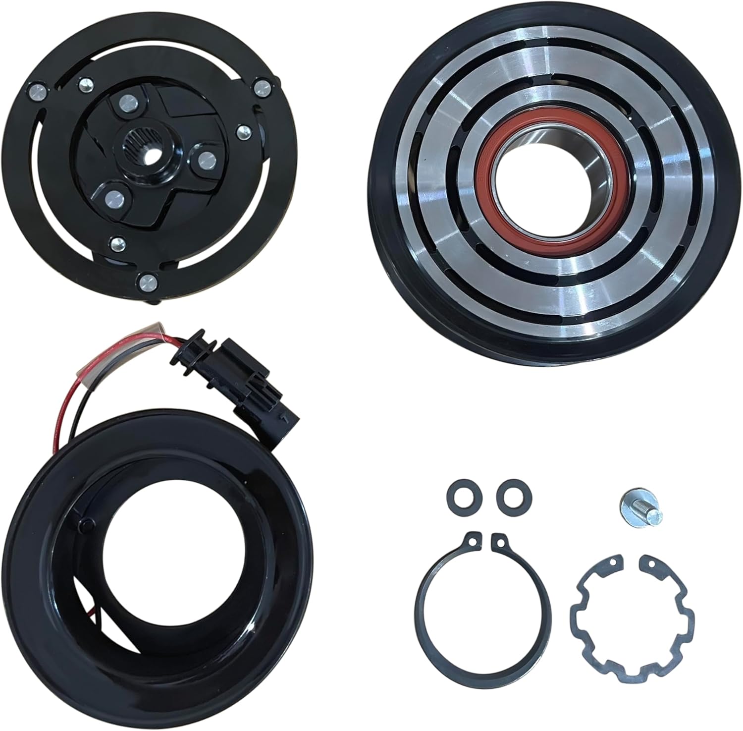 RYC New Automotive Air Conditioning Compressor Clutch AD-22382N-CL (Fits Chevrolet Colorado 3.6L 2017, 2018, 2019, 2020, 2021, 2022; Fits GMC Canyon 3.6L 2017, 2018, 2019, 2020, 2021, 2022)