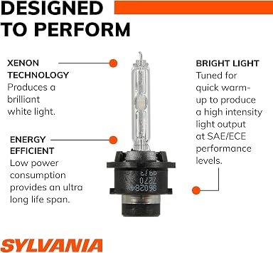 SYLVANIA D4S Basic HID (High Intensity Discharge) Headlight Bulb, 1 Bulb