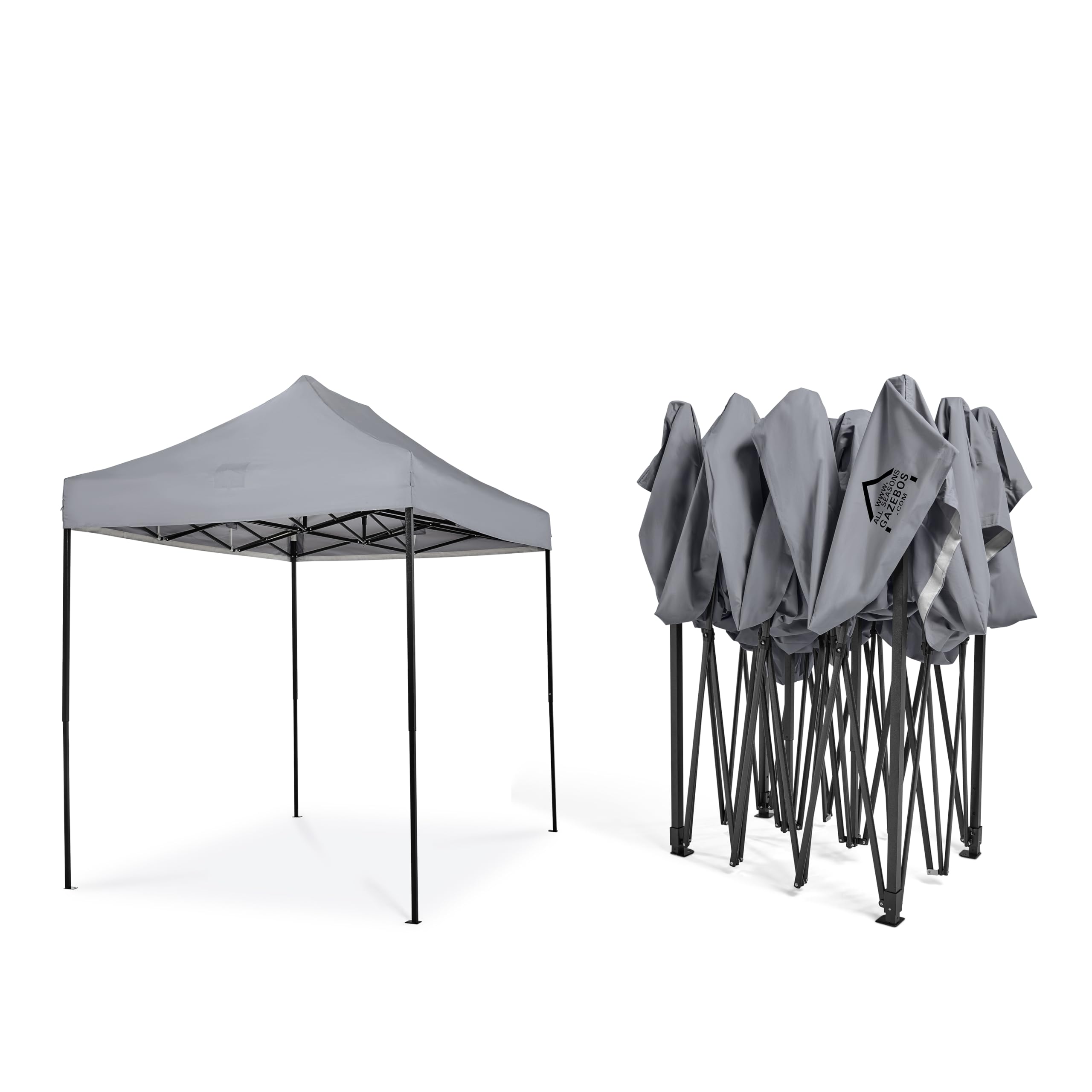 All Seasons Gazebos 3x2m Totalmente Impermeable Pop up Gazebo - Gris Metalizado