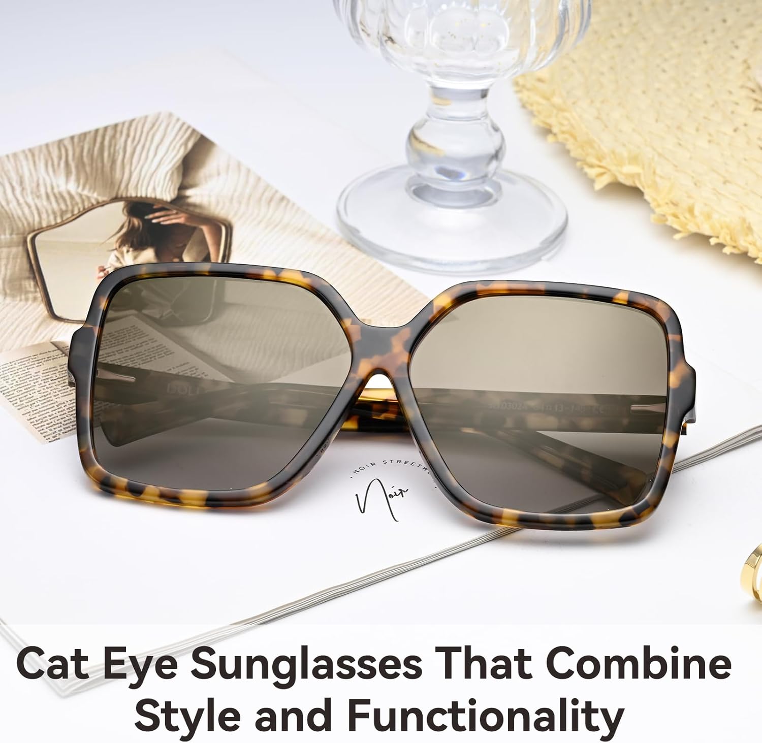 Dollger Oversized Square Sunglasses for Women Big Large Wide Fashion Shades for Men UV Protection Unisex