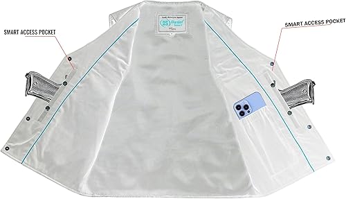 Miniatura 4 de Daniel Smart Biker Vest for Men Premium Cowhide Leather Motorcycle Vest with Plain Sides Design & Concealed Armory Pockets