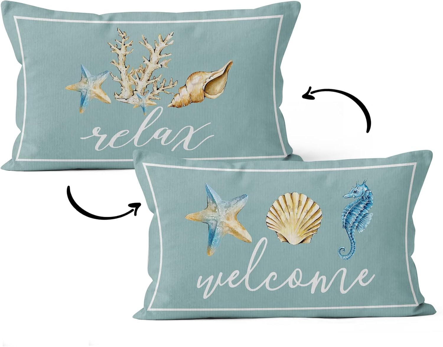 Stunning Nautical Coastal Throw Pillows image