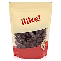 Vista 3 de Bolsa de 2 libras de almendras cubiertas de chocolate negro Nueces cubiertas de chocolate al por mayor Almendras tostadas recubiertas