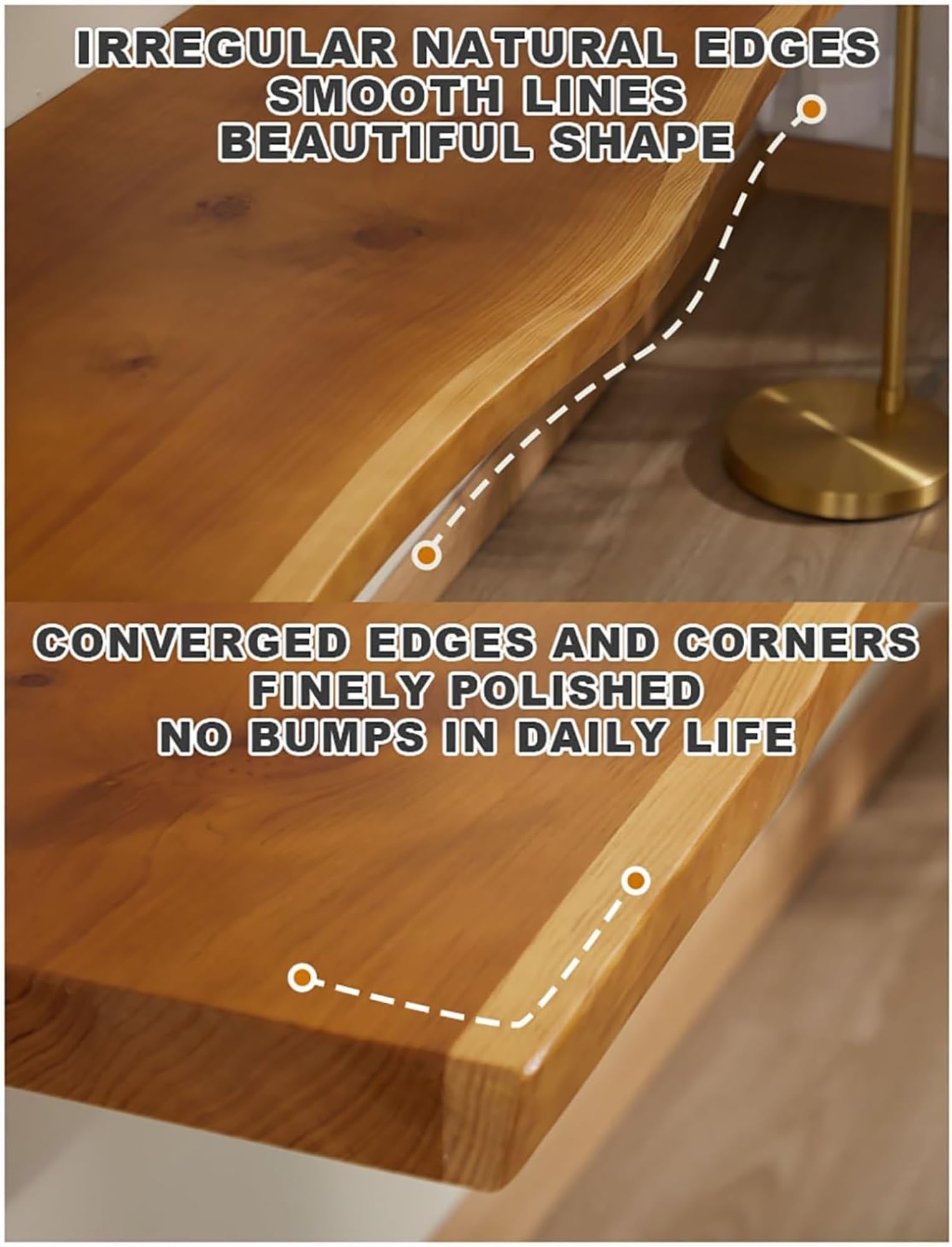 Table pliante murale flottante en bois, facile à assembler pour les petits espaces, idéale pour appartement ou chambre à coucher