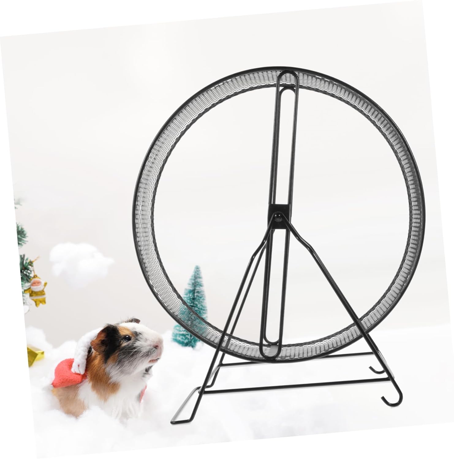 Silent Hamster Running Wheel with Stable Rack for Small Pets Suitable for Squirrels Hedgehogs Gerbils and Hamsters Comfortable Exercise for Healthy Active Pets