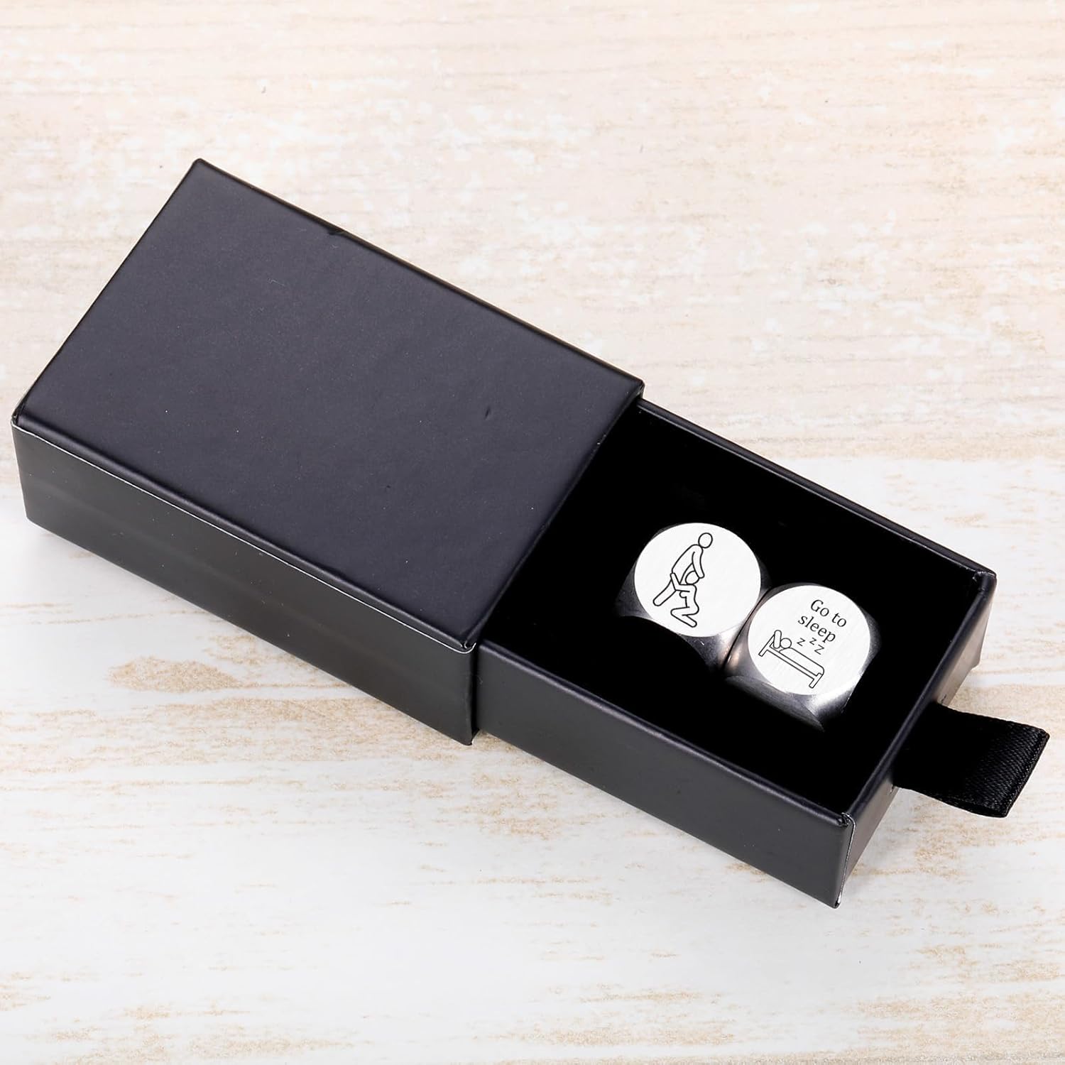 Valentines Day Gift Basket Date Night Dice, 2PCS Couple Dice Game for Girlfriend Boyfriend, Bridal Shower Bachelorette Gifts Funny 6th Anniversary Wedding Registry Valentines Gifts for Wife Husband