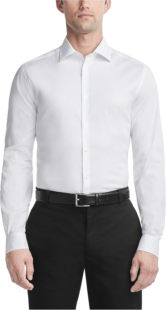 Chemise Homme Van Heusen Grise - Taille 16 1/2, Manches 32/33, Occasion Très Bon état