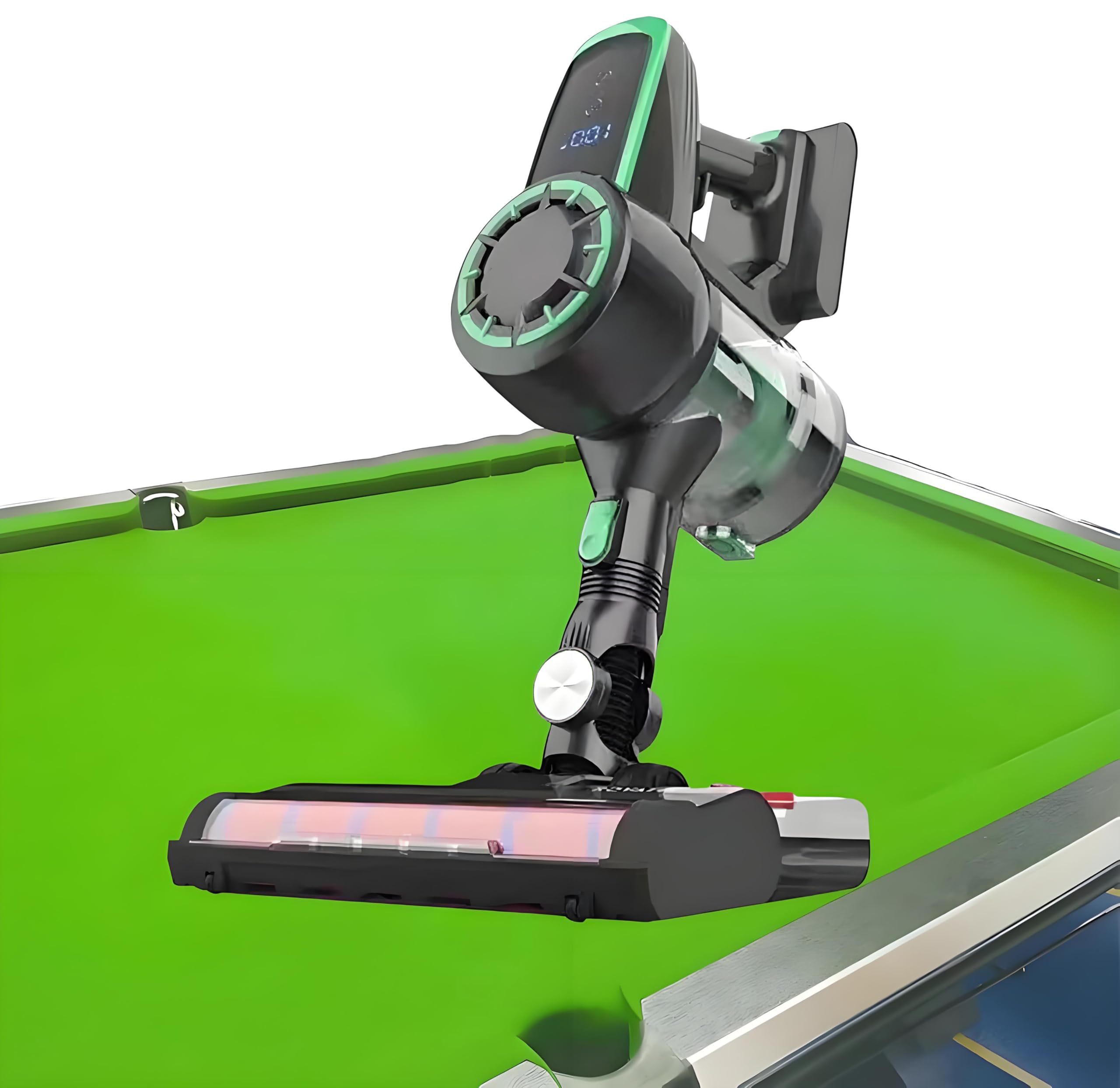 XNZJHPP Cordless Electric Billiard Table Cleaner, 240W Vacuum with Intelligent Dust Removal, 22kPa Suction Power, Perfect for Blue Billiard Cloth Maintenance (Green)