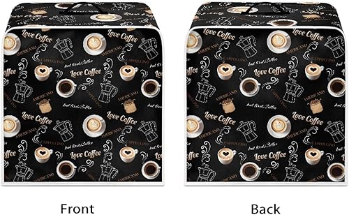 Miniatura 2 de Kathyboom Fundas para cafeteras con mango superior, resistente al polvo, antimanchas, protector de mezclador, fundas suaves para electrodomésticos