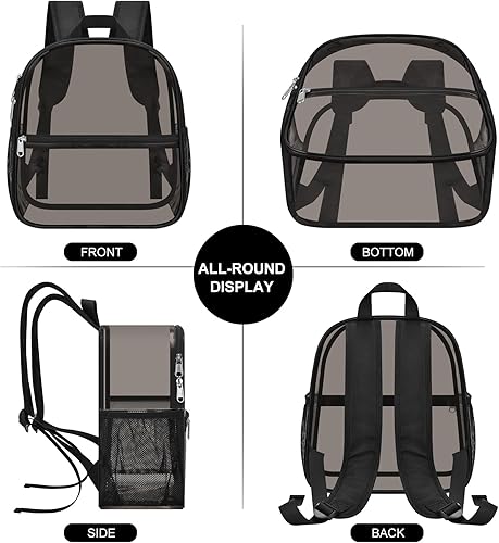 Miniatura 6 de Mochila Transparente USPECLARE Aprobada para Estadio 12×6×12, Bolsa Transparente Resistente al Agua para Eventos de Estadio, Concierto, Trabajo y