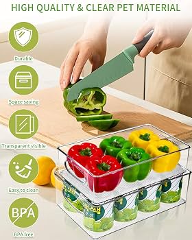 Lifewit 8 Lot Bacs de Rangeent Organisateur pour Réfrigérateur
