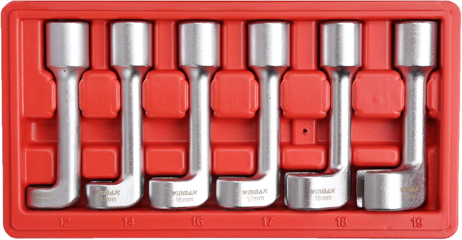 WINTOOLS Diesel Injector Line Sockets Fuel Line Dismantling Remover Removal Tool 1/2" Dr