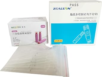 25pcs Lipid Test Strips Cholesterol Strips for ZEALSON-Lipid Test Meter