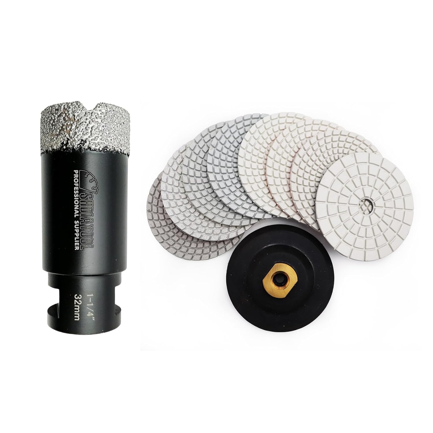 SHDIATOOL Diamond Core Drill Bits 1-1/4 Inch for Porcelain Ceramic Tile Marble Brick Vacuum Brazed Hole Saw 32mm